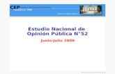 Estudio Nacional de  Opinión Pública N°52