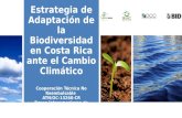 Estrategia  de Adaptación de la  Biodiversidad en Costa Rica  ante el Cambio Climático