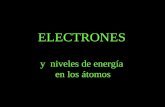 ELECTRONES y  niveles de energía  en los átomos