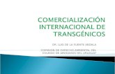 COMERCIALIZACIÓN INTERNACIONAL  DE TRANSGÉNICOS
