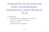 Transmisión de secuencia de bytes confiablemente  (Transission Control Protocol, TCP)