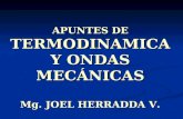 APUNTES DE TERMODINAMICA Y ONDAS MECÁNICAS Mg. JOEL HERRADDA V.