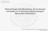 Metodología del Monitoreo de la Sequía utilizada en el Servicio Meteorológico Nacional-CONAGUA