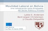 Movilidad Laboral en Bolivia: Una comparación entre Empleados  del Sector Público y Privado