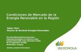 Condiciones de Mercado de la Energía Renovable en la Región