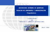 UNIVERSIDAD AUTÓNOMA DE QUERÉTARO  FACULTAD DE CONTADURÍA Y ADMINISTRACIÓN  Propedéutico