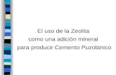 El uso de la Zeolita  como una adici ó n mineral  para producir Cemento Puzolánico