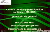 Cultura política y participación política en MÉXICO  ¿cuestión de género?