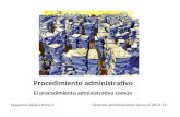 Procedimiento administrativo El procedimiento administrativo comn