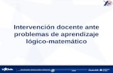 Intervención  docente ante problemas de aprendizaje  lógico-matemático