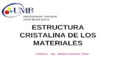 ESTRUCTURA CRISTALINA DE LOS MATERIALES