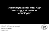Historiografía del arte: Aby Warburg y el método  iconológico