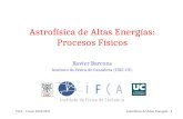 Astrofísica de Altas Energías: Procesos Físicos