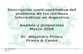 Descripción cualicuantitativa del problema de los residuos informáticos en Argentina