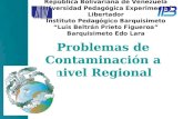 Problemas de Contaminación a nivel Regional