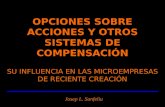 OPCIONES SOBRE ACCIONES Y OTROS SISTEMAS DE COMPENSACIÓN