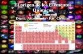 El origen de los Elementos Químicos Gonzalo Tancredi Depto. Astronomía - Fac. Ciencias