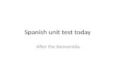 Spanish unit test today