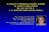 ALGUNAS CONSIDERACIONES SOBRE  EL EFECTO BIOLÓGICO DE LOS RAYOS X   Y LA PROTECCIÓN RADIOLÓGICA.