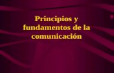 Principios y fundamentos de la comunicación