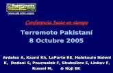 Conferencia Justo-en-tiempo Terremoto Pakistaní 8 Octubre 2005