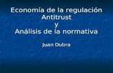 Economía de la regulación Antitrust y Análisis de la normativa