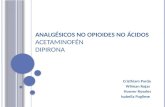 ANALGÉSICOS NO OPIOIDES NO  ÁCIDOS Acetaminofén Dipirona