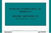 SITUACION EPIDEMIOLOGICA DE  MENINGITIS REGIÓN SANITARIA VI Semana Epidemiológica 12. Año 2014