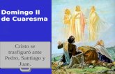 Cristo se trasfiguró ante Pedro, Santiago y Juan.