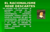 EL RACIONALISME RENÉ DESCARTES