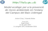 Model ecològic per a la prevenció de riscos ambientals en l’estany del Campus del Baix Llobregat