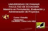 UNIVERSIDAD DE PANAMÁ FACULTAD DE ECONOMÍA