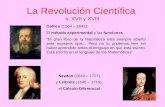 La Revolución Científica  s. XVII y XVIII