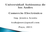Universidad Autónoma de los Andes Comercio Electrónico Ing. Jessica Acosta trabajosec@gmail
