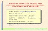 CONCURSANTE:  Ángel Barriga Barros DNI: 27.285.880-Z CÓDIGO DE HABILITACIÓN: 1/250/0504