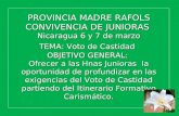 HERMANAS  JUNIORAS Hna  Carolina del C. Torres Blandón Hna  Noelia  E.  Balmaceda Treminio