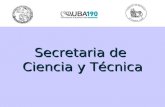 Secretaria de  Ciencia y Técnica