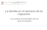 La familia en el proceso de la migración