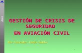 GESTIÓN DE CRISIS DE SEGURIDAD  EN AVIACIÓN CIVIL Por Salvador Tomás Rubio