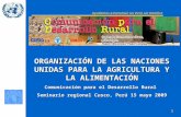 ORGANIZACIÓN DE LAS NACIONES UNIDAS PARA LA AGRICULTURA Y LA ALIMENTACIÓN