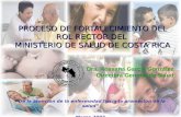 PROCESO DE FORTALECIMIENTO DEL ROL RECTOR DEL  MINISTERIO DE SALUD DE COSTA RICA