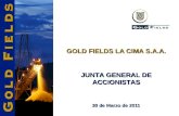 GOLD FIELDS LA CIMA S.A.A.