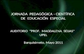 JORNADA  PEDAGÓGICA - CIENTÍFICA  DE  EDUCACIÓN  ESPECIAL