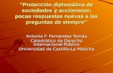 Antonio F. Fernández Tomás Catedrático de Derecho Internacional Público