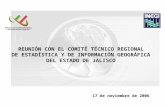 REUNIÓN CON EL COMITÉ TÉCNICO REGIONAL  DE ESTADÍSTICA Y DE INFORMACIÓN GEOGRÁFICA