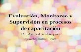 Evaluación, Monitoreo y Supervisión en procesos de capacitación