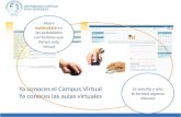 Ya conoces el Campus Virtual  Ya conoces las aulas virtuales