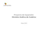 Proyecto de Expansión  División Andina de Codelco Mayo 2013