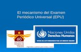 El mecanismo del Examen Periódico Universal (EPU)
