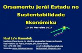 Orsamentu Jerál Estadu no  Sustentabilidade Ekonómiku